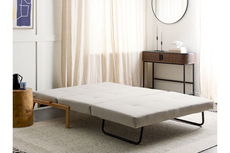 Wigwig Sovesofa 2-seter - Beige/Lyst tre - Møbler - Sofaer - Sovesofaer