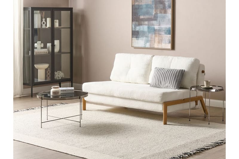 Wigwig Sovesofa 2-seter - Hvit/Lyst tre - Møbler - Sofaer - Sovesofaer