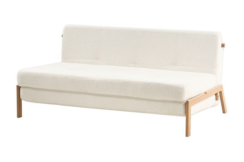 Wigwig Sovesofa 2-seter - Hvit/Lyst tre - Møbler - Sofaer - Sovesofaer