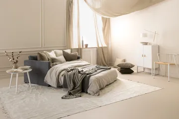 Willhelm Liten Sovesofa 2-seters 160 cm bred - Grå / Lysgrå - Møbler - Sofaer - Sovesofaer