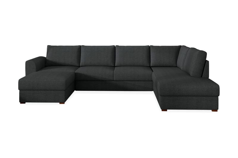 Wilma 6-seter Sovesofa med Sjeselong i Stoff, Grå