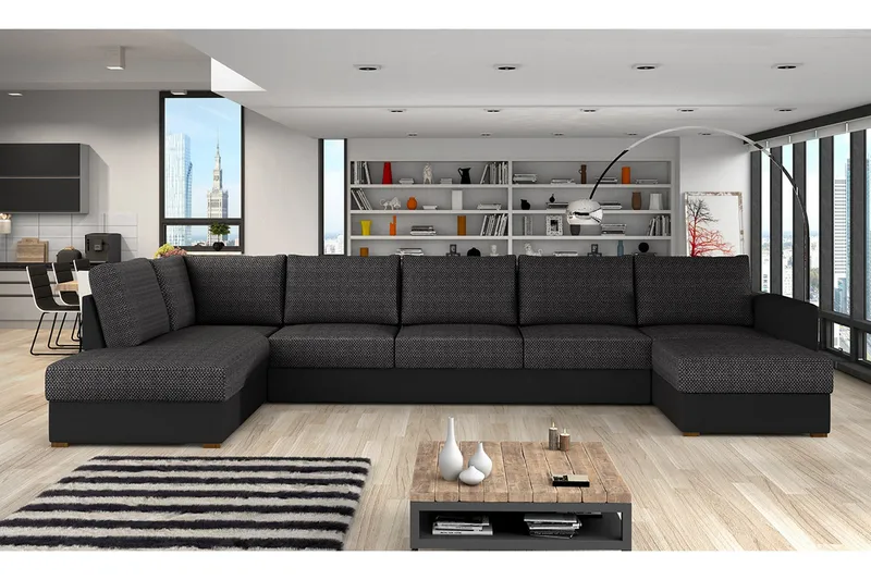 Wilma Hjørnesofa Venstre - Svart - Møbler - Sofaer - Sovesofaer