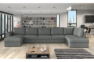 Wilma U-sovesofa Stor Høyre - Grå - Møbler - Sofaer - Sovesofaer