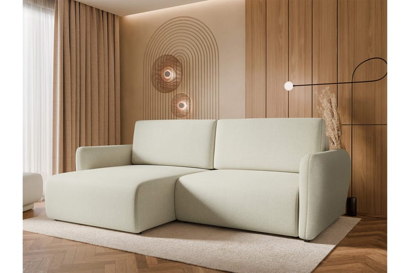 Wymer Sovesofa Med 2-Seters Divan - Beige - Møbler - Sofaer - Sovesofaer