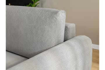 Wymer Sovesofa Med 2-Seters Divan - Grå - Møbler - Sofaer - Sovesofaer
