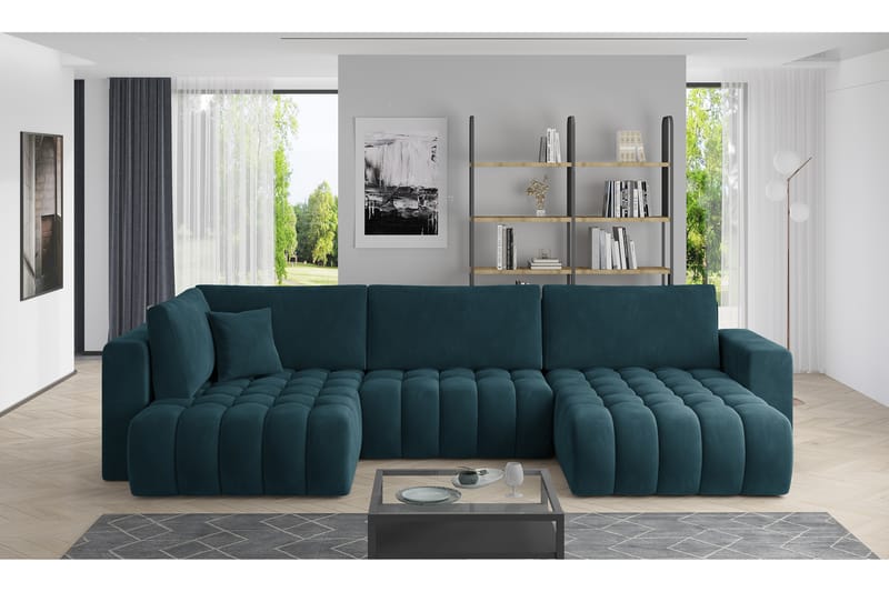 Yorktown U-sovesofa Divan Høyre - Grå - Møbler - Sofaer - Sovesofaer