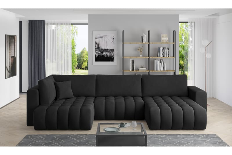 Yorktown U-sovesofa Divan Høyre - Grønn - Møbler - Sofaer - Sovesofaer