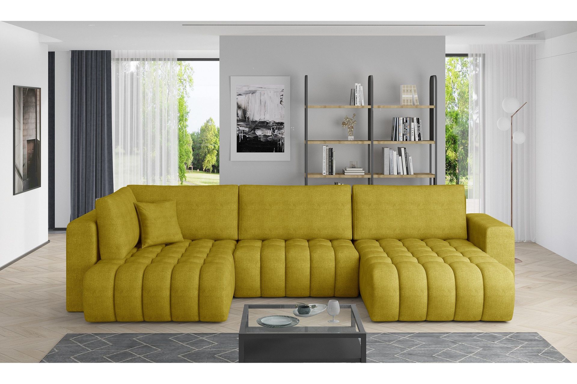 Yorktown U-sovesofa Divan Høyre - Lysebeige
