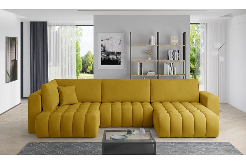 Yorktown U-sovesofa Divan Høyre - Lysegrå - Møbler - Sofaer - Sovesofaer