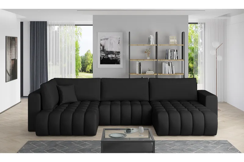 Yorktown U-sovesofa Divan Høyre - Mørkebeige - Møbler - Sofaer - Sovesofaer