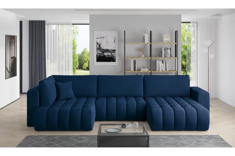 Yorktown U-sovesofa Divan Høyre - Mørkegrå - Møbler - Sofaer - Sovesofaer