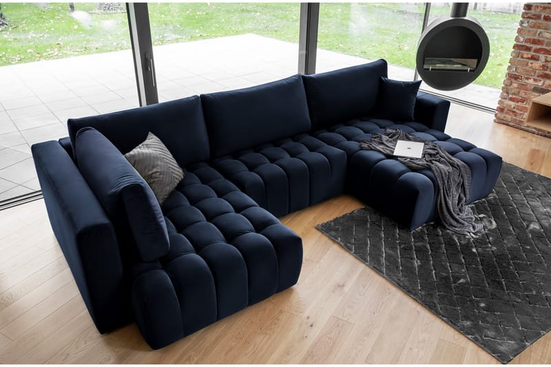 Yorktown U-sovesofa Divan Høyre - Mørkegrå - Møbler - Sofaer - Sovesofaer