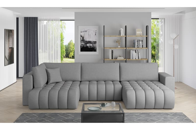 Yorktown U-sovesofa Divan Høyre - Svart - Møbler - Sofaer - Sovesofaer