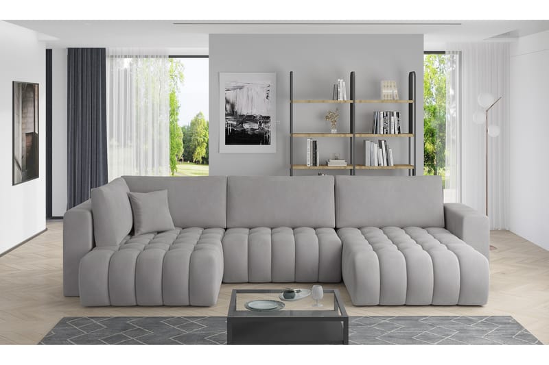 Yorktown U-sovesofa Divan Høyre - Svart - Møbler - Sofaer - Sovesofaer