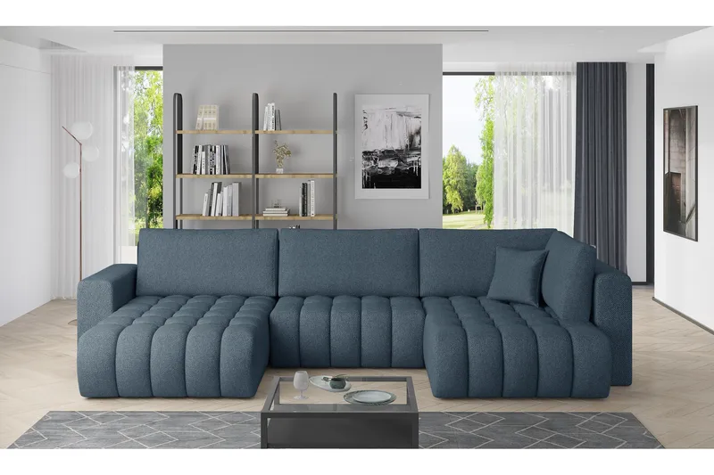 Yorktown U-sovesofa Divan Venstre - Blå - Møbler - Sofaer - Sovesofaer