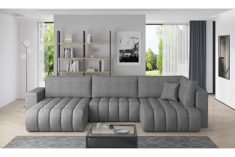 Yorktown U-sovesofa Divan Venstre - Grå - Sovesofaer - Sovesofa divan