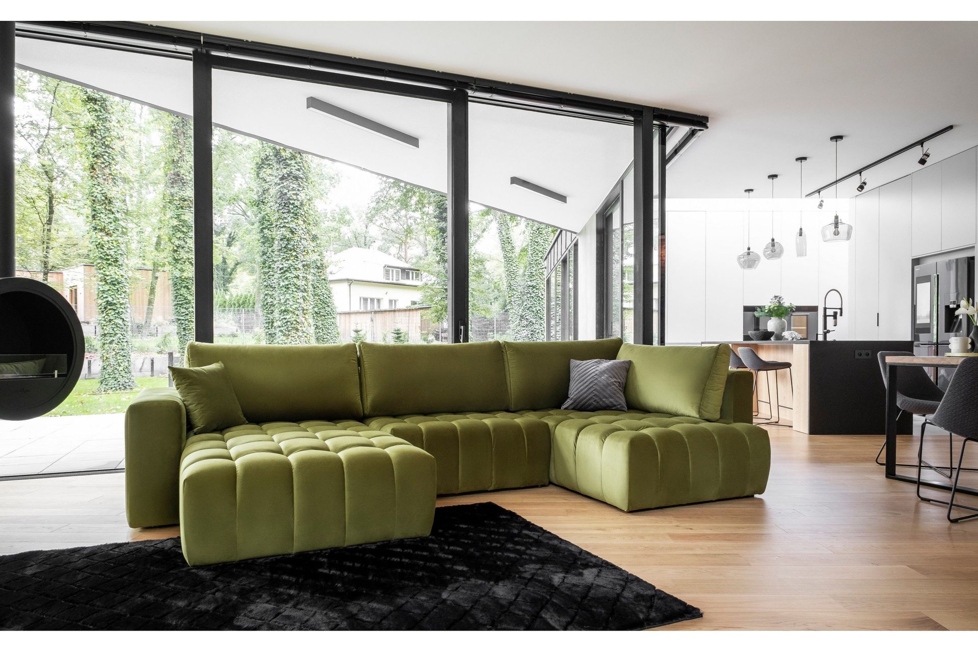Yorktown U-sovesofa Divan Venstre - Guld