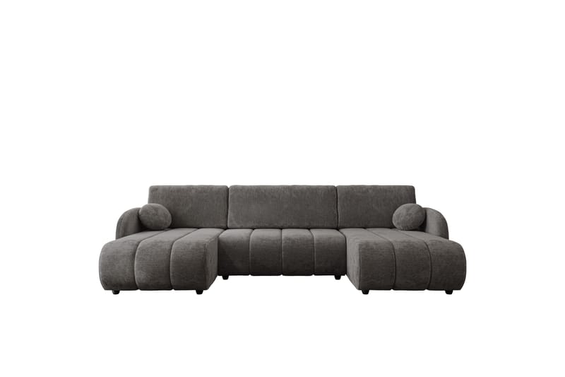 Zarania Sovesofa Dobbel Divan 3-Seter - Grå - Møbler - Sofaer - Sovesofaer