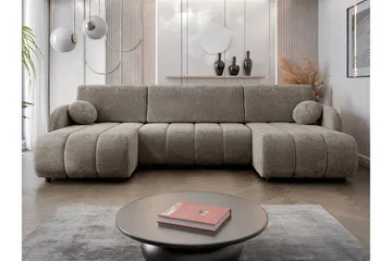 Zarania Sovesofa Dobbel Divan 3-Seter - Grønn - Møbler - Sofaer - Sovesofaer