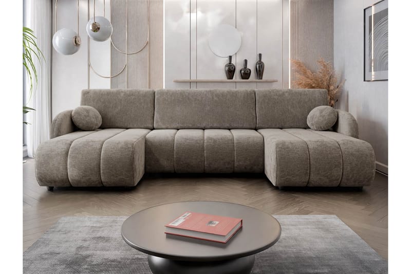 Zarania Sovesofa Dobbel Divan 3-Seter - Grønn - Møbler - Sofaer - Sovesofaer