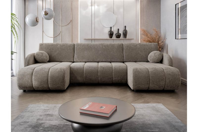 Zarania Sovesofa Dobbel Divan 3-Seter - Grønn - Møbler - Sofaer - Sovesofaer