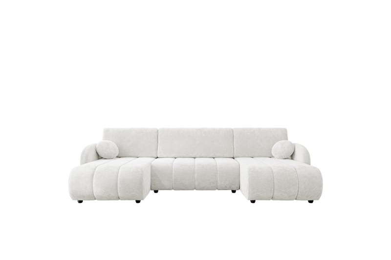 Zarania Sovesofa Dobbel Divan 3-Seter - Hvit - Møbler - Sofaer - Sovesofaer