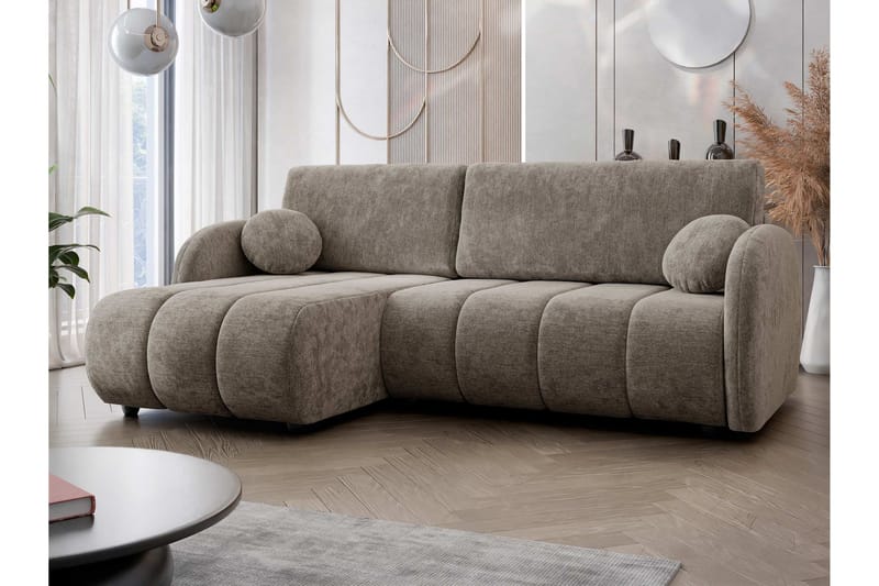 Zarania Sovesofa Med 3-Seters Divan - Brun - Møbler - Sofaer - Sovesofaer