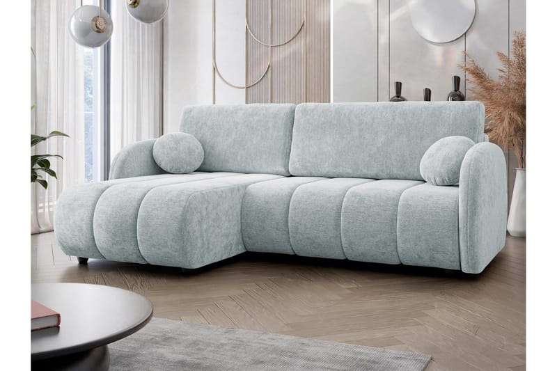 Zarania Sovesofa Med 3-Seters Divan - Grå - Møbler - Sofaer - Sovesofaer