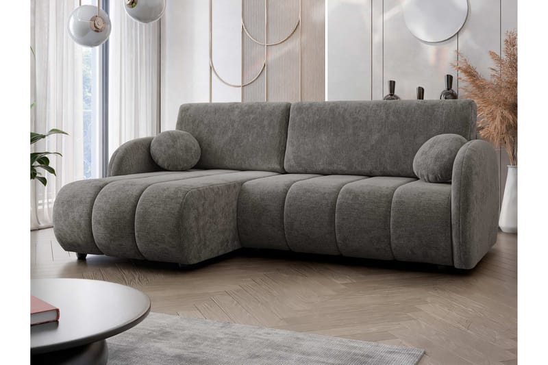Zarania Sovesofa Med 3-Seters Divan - Grå - Møbler - Sofaer - Sovesofaer