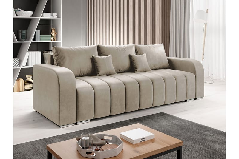 Zulueta 3-seters Sofa - Beige - Møbler - Sofaer - Sovesofaer