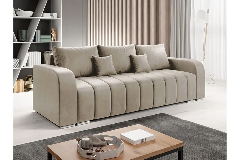 Zulueta 3-seters Sofa - Beige - Møbler - Sofaer - Sovesofaer