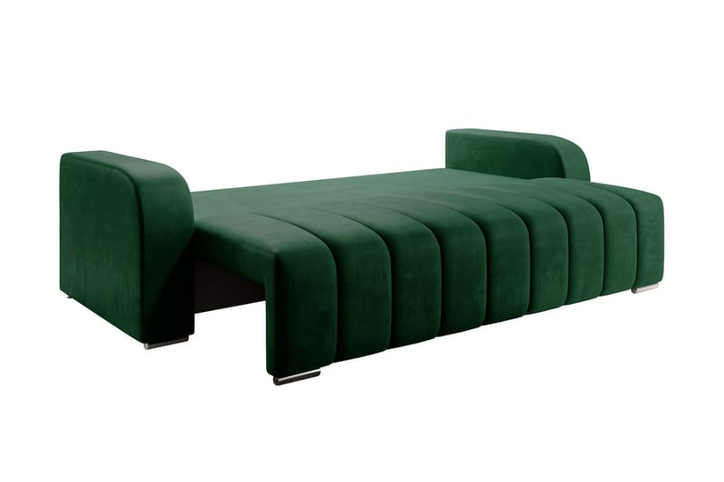 Zulueta 3-seters Sofa - Brun - Sovesofaer - 3 seters sovesofa - Fløyel sofaer