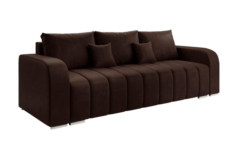 Zulueta 3-seters Sofa, Brun