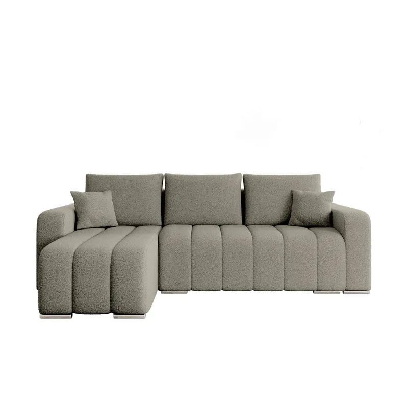 Zulueta 3-seters sovesofa med divan - Lambi 03 (grå) - Møbler - Sofaer - Sovesofaer