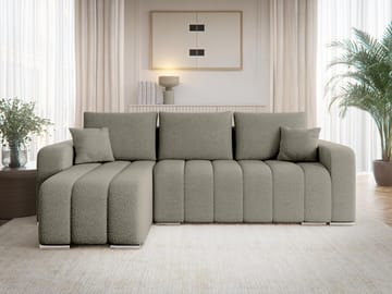 Zulueta 3-seters sovesofa med divan - Lambi 03 (grå) - Møbler - Sofaer - Sovesofaer