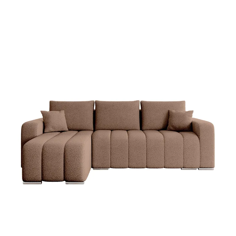 Zulueta 3-seters sovesofa med divan - Lambi 04 (brun) - Møbler - Sofaer - Sovesofaer