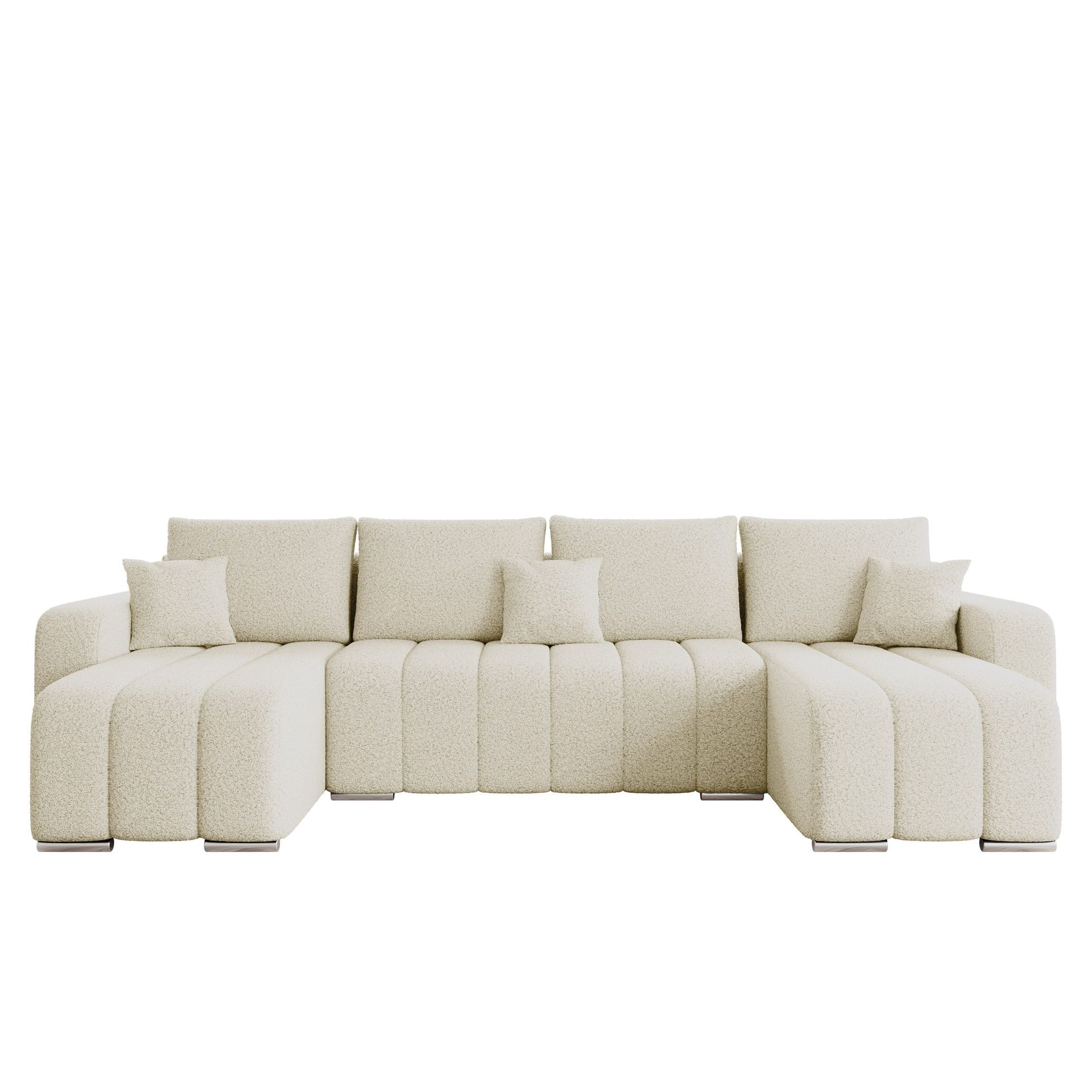 Zulueta 4-seters sovesofa med dobbel divan - beige