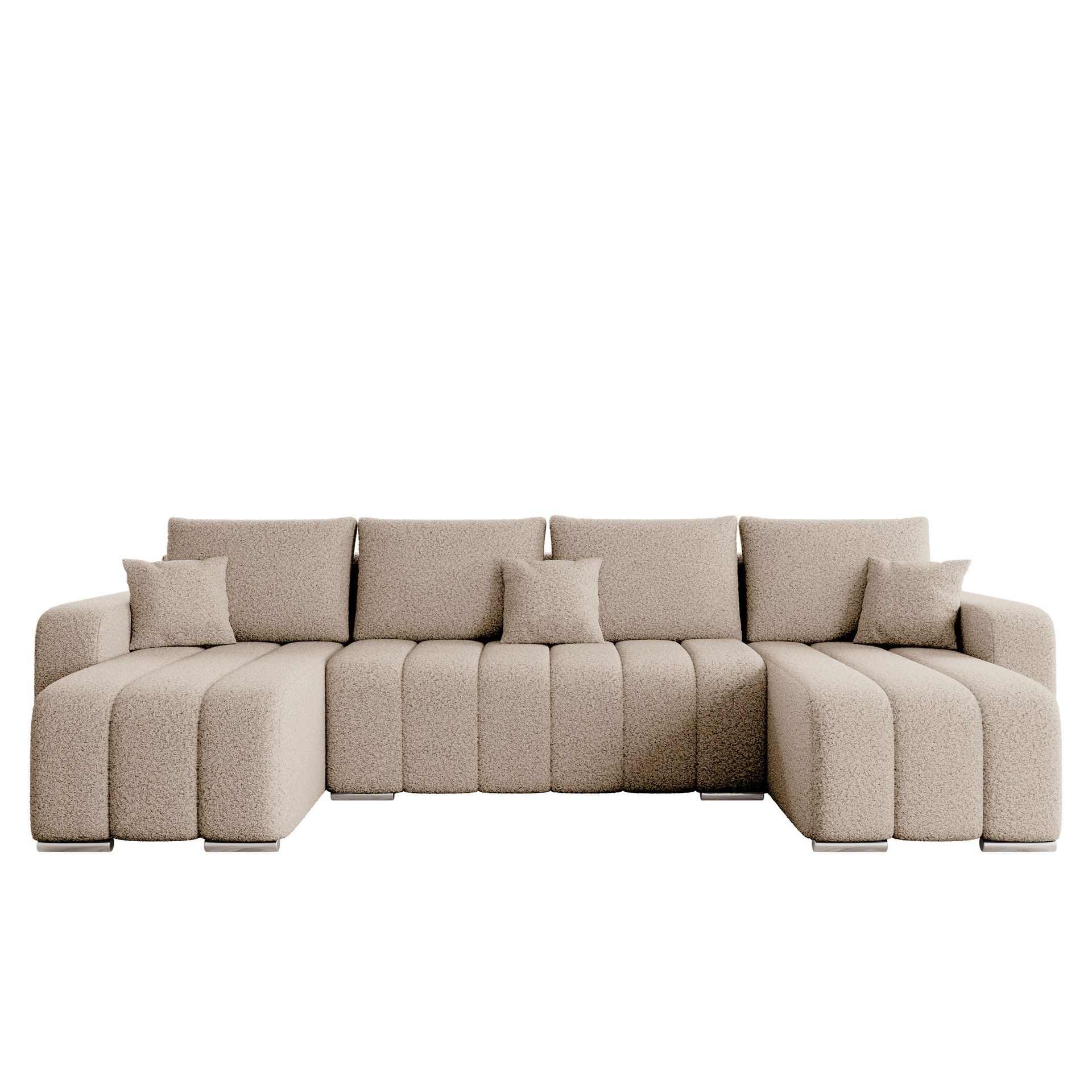 Zulueta 4-seters sovesofa med dobbel divan - beige