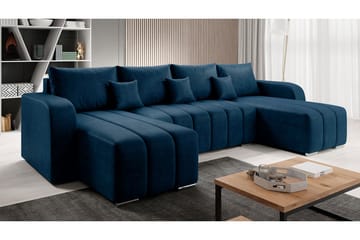 Zulueta 8-seters Sovesofa Høyre - Blå - Møbler - Sofaer - Sovesofaer