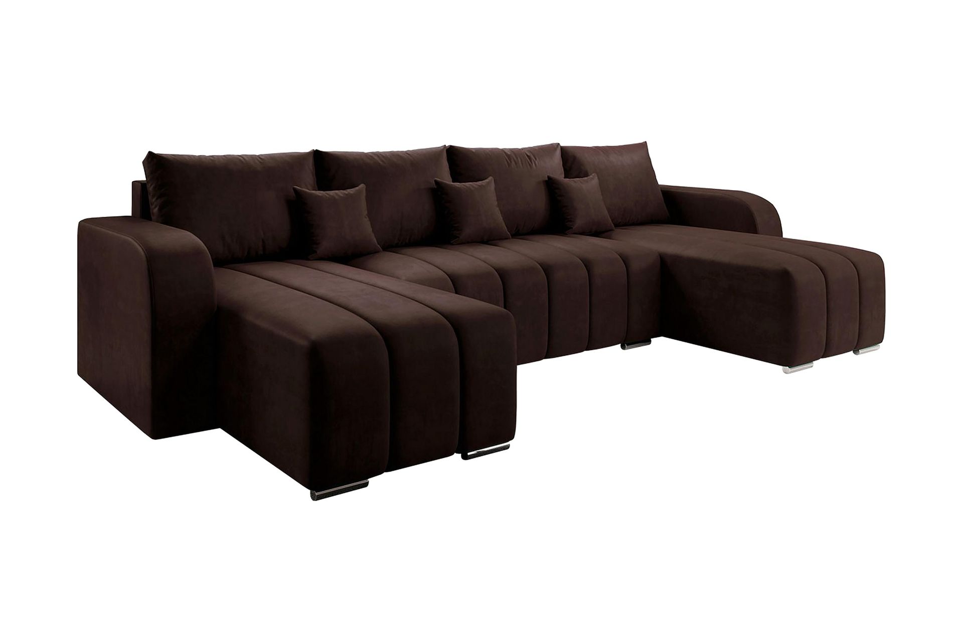 Zulueta 8-seters Sovesofa Høyre - Brun