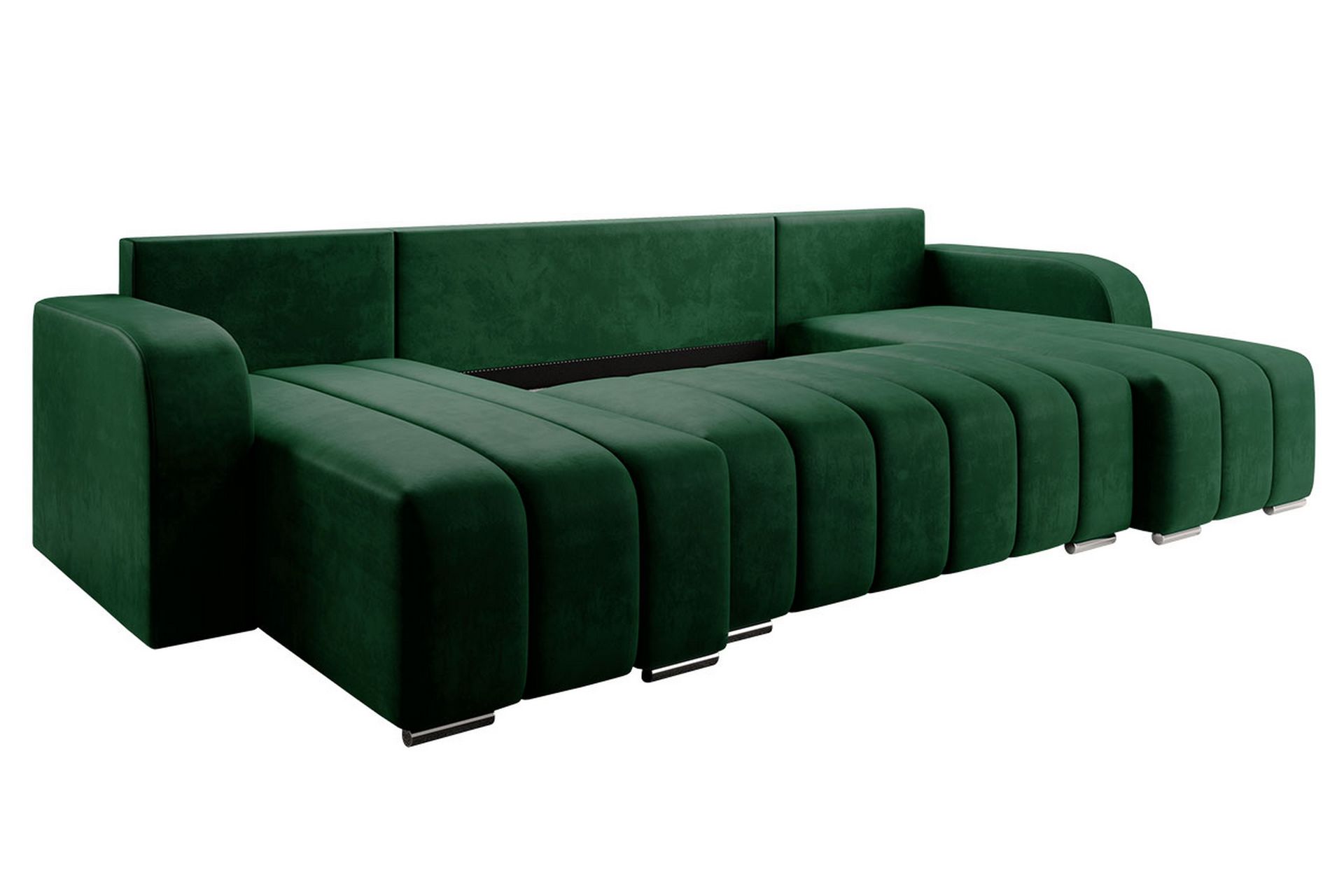 Zulueta 8-seters Sovesofa Høyre - Grønn - Møbler - Sofaer - Sovesofaer