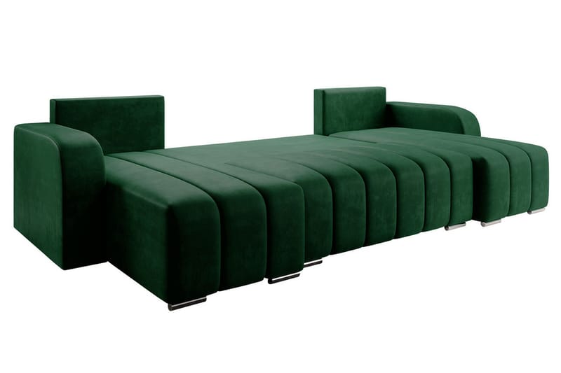 Zulueta 8-seters Sovesofa Høyre - Grønn - Møbler - Sofaer - Sovesofaer