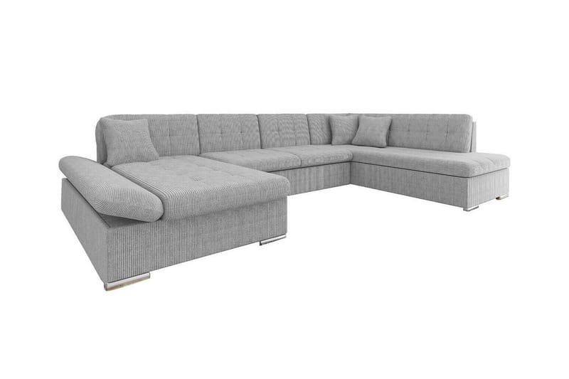Zumar 4-seters Hjørnesovesofa - Lysegrå - Møbler - Sofaer - Sovesofaer