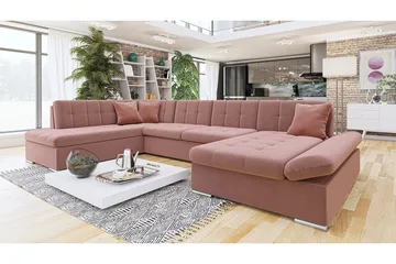 Zumar 4-seters Sovesofa Universal - Rosa - Møbler - Sofaer - Sovesofaer
