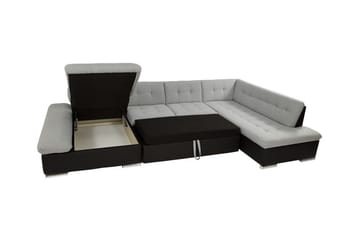 Zumar 5-seters Hjørnesovesofa - Hvit - Møbler - Sofaer - Sovesofaer