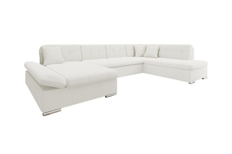 Zumar 5-seters Hjørnesovesofa - Hvit - Møbler - Sofaer - Sovesofaer