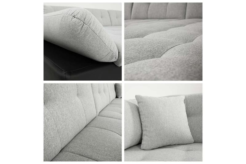 Zumar 5-sits Hörnbäddsoffa NO_BRAND White - Møbler - Sofaer - Sovesofaer