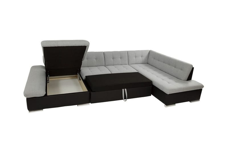 Zumar 5-sits Hörnbäddsoffa NO_BRAND White - Møbler - Sofaer - Sovesofaer