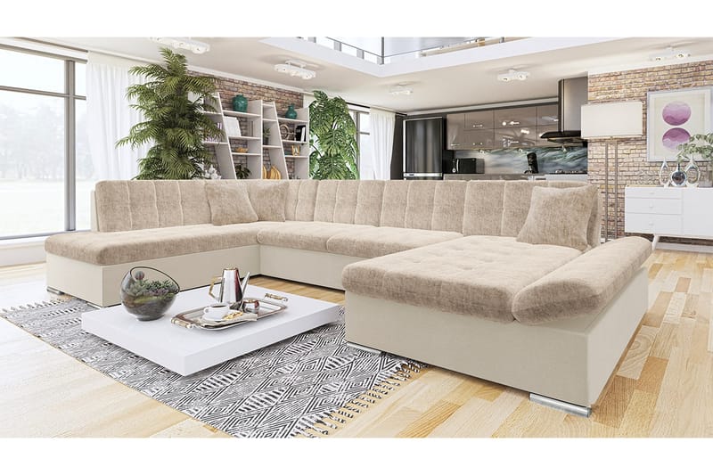 Zumar Sovesofa m. Divan og Sjeselong - Møbler - Sofaer - Sovesofaer