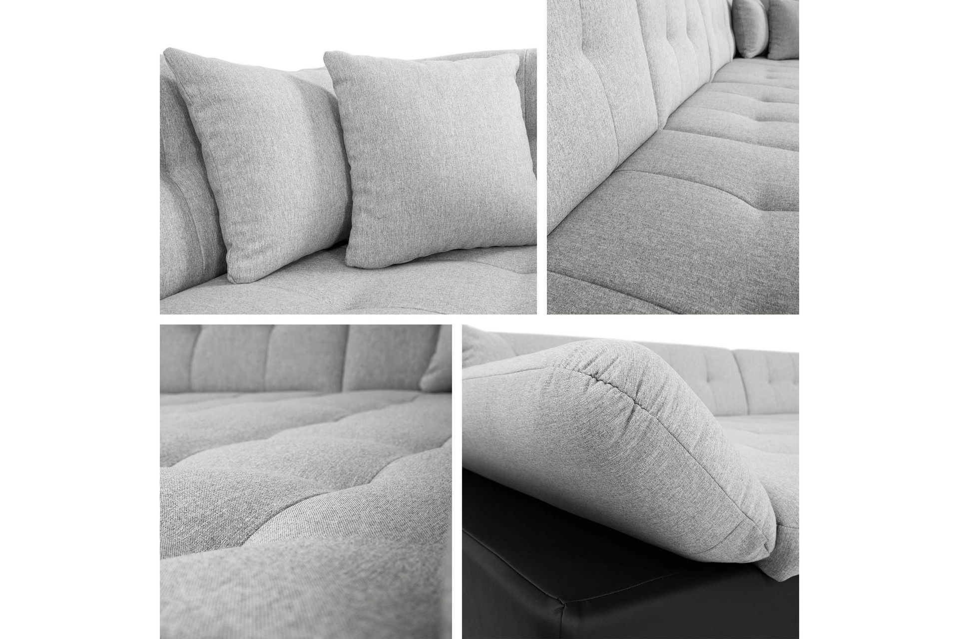 Zumar Sovesofa med Sjeselong og Dobbel Sjeselong 4-seter i Chenille - Oransje - Møbler - Sofaer - Sovesofaer